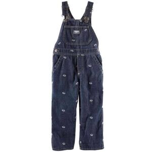 OshKosh B'Gosh Embroidered Football Denim Overalls